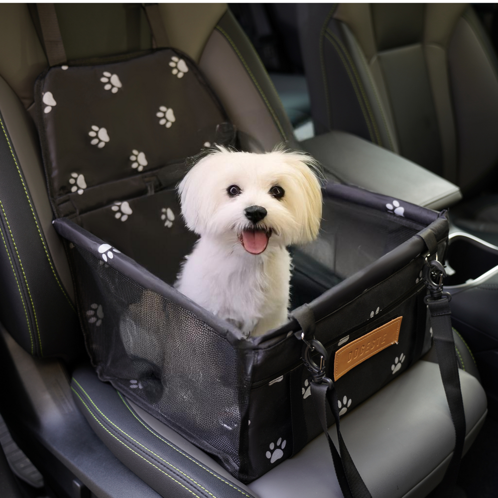 PetsPersonal Hondenstoel Auto Zwart Patroon