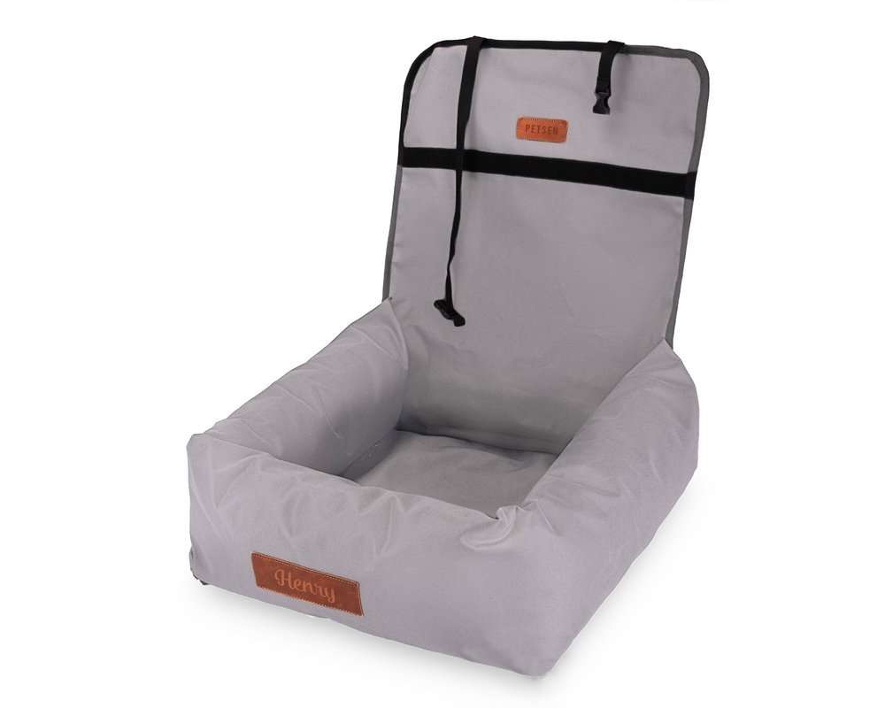 PetsPersonal Mand & Autostoel Licht grijs