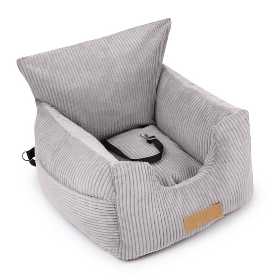 PetsPersonal Mand & Autostoel Licht Grijs