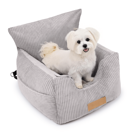 PetsPersonal Mand & Autostoel Licht Grijs