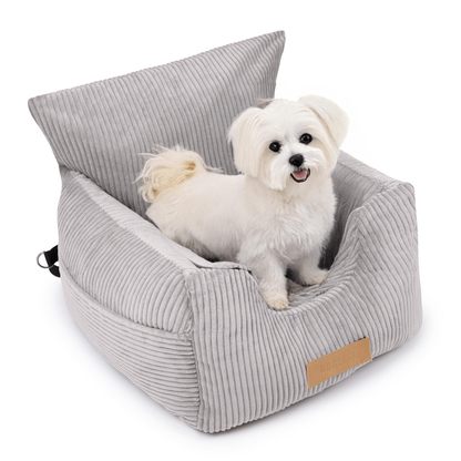 PetsPersonal Mand & Autostoel Licht Grijs